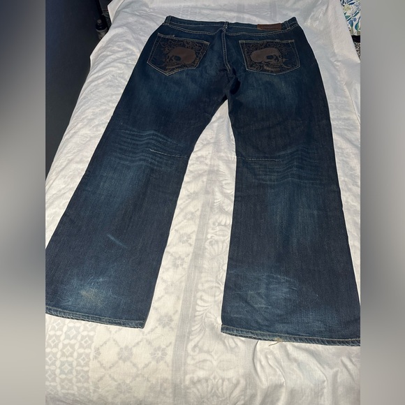 ED Hardy vintage Men's Blue Jeans size 42/34 - Picture 2 of 15